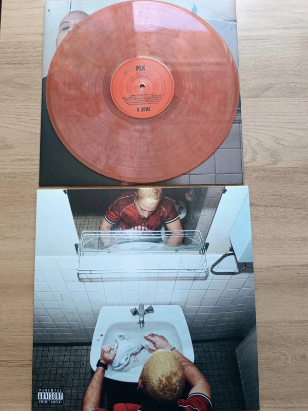 Vinyle PLK - Grand Garçon Marbré Rouge