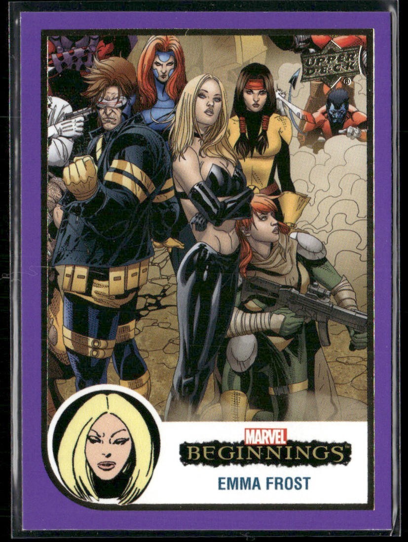 2022 Upper Deck Marvel Beginnings Purple #91 - Emma Frost