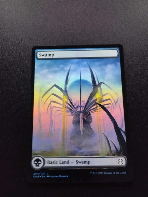 Magic the gathering mtg Phyrexian swamp foil