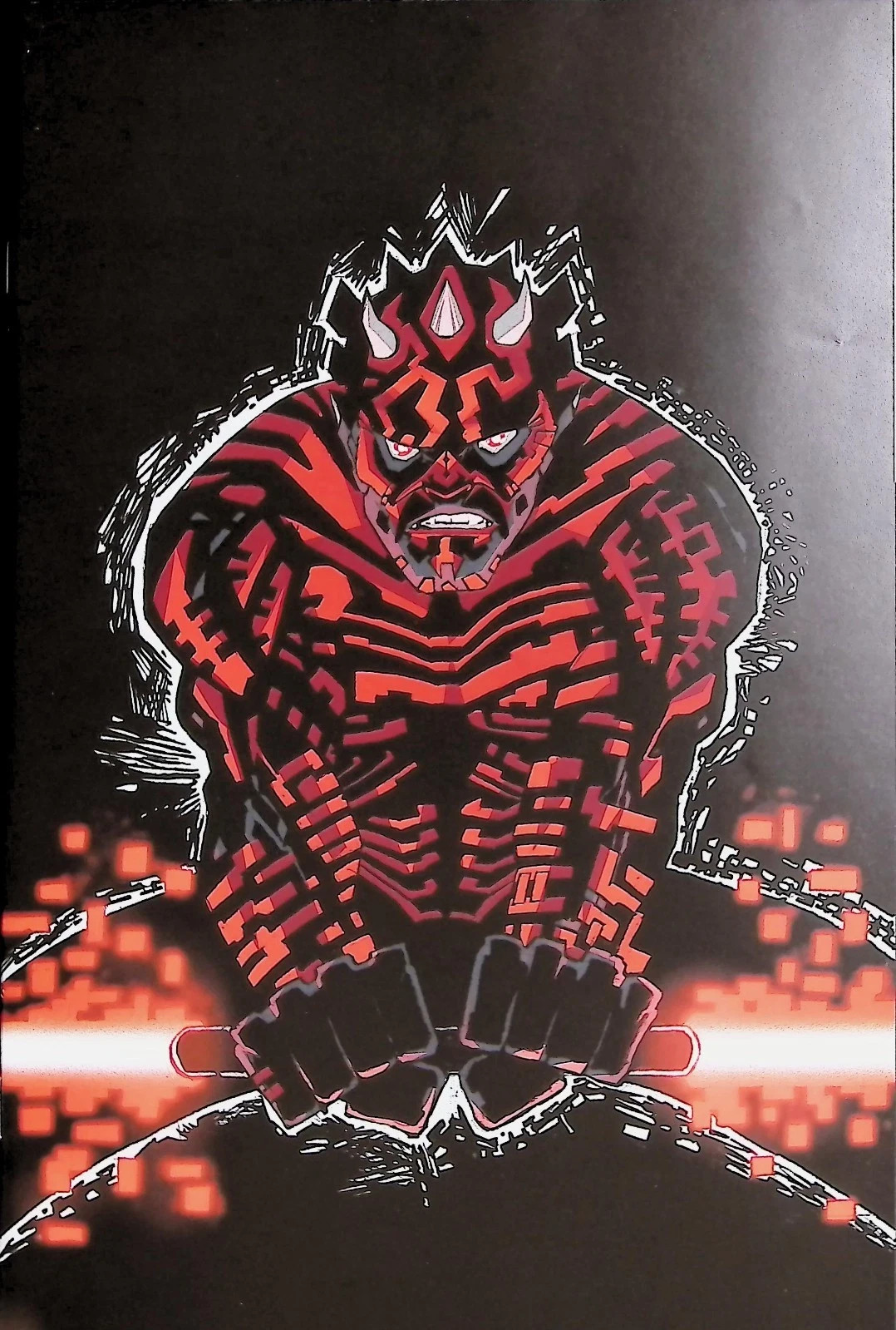 STAR WARS DARTH MAUL BLACK WHITE RED #1 1:100 FRANK MILLER RATIO NM