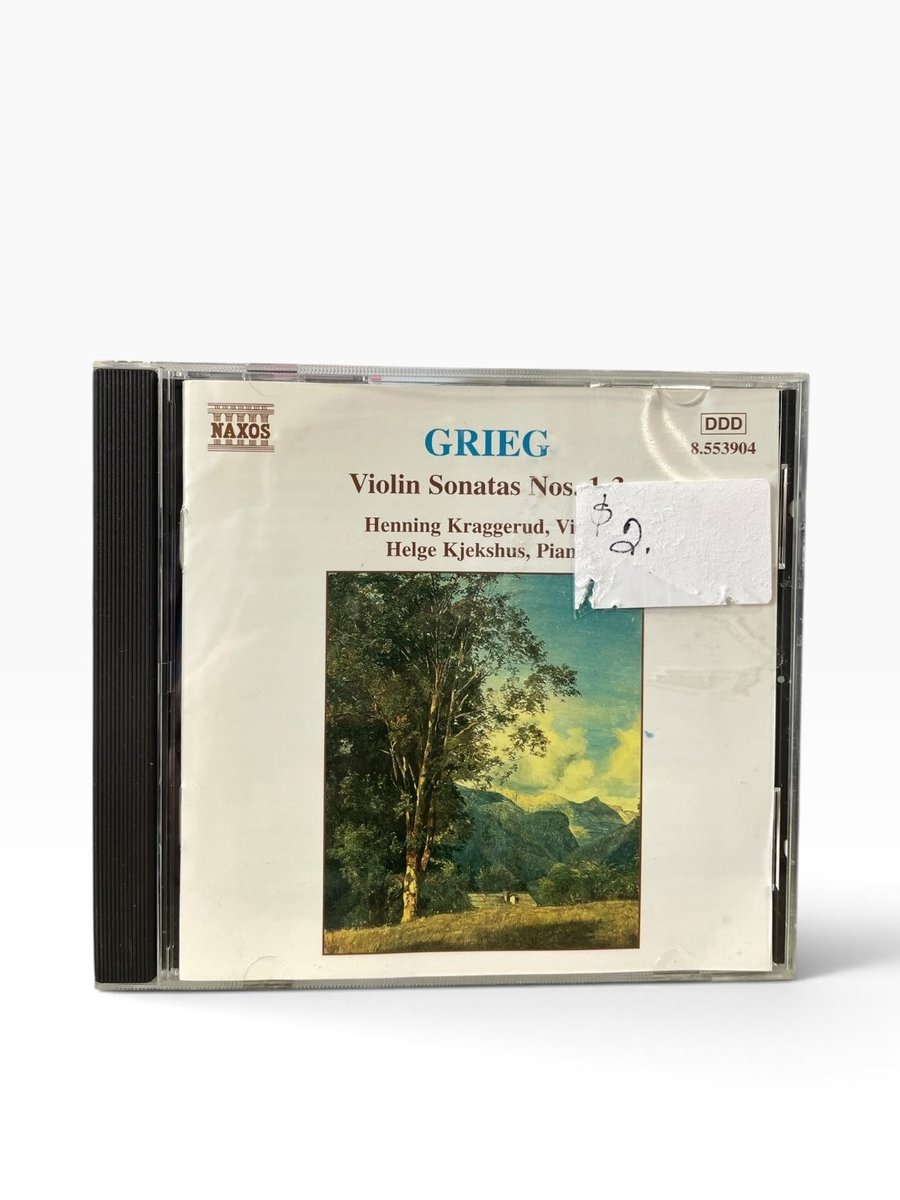 Grieg - Violin Sonatas 1-3 CD 1997 Classical Naxos Kraggerud Kjekshus
