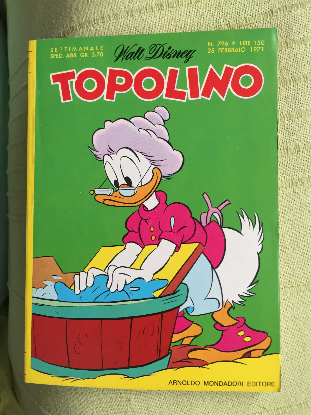 TOPOLINO N° 796 - 28 FEBBRAIO 1971, CON I BOLLINI. OTTIMO/EDICOLA!