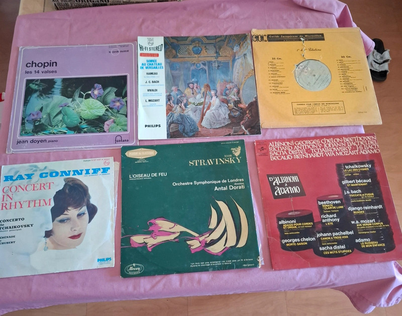 Lot de vinyle de musique classique