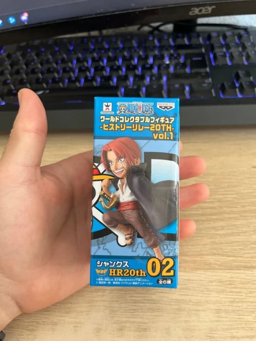 Figurine One Piece Shanks – WCF History Relay 20th vol.1 HR02 Bandai, neuve