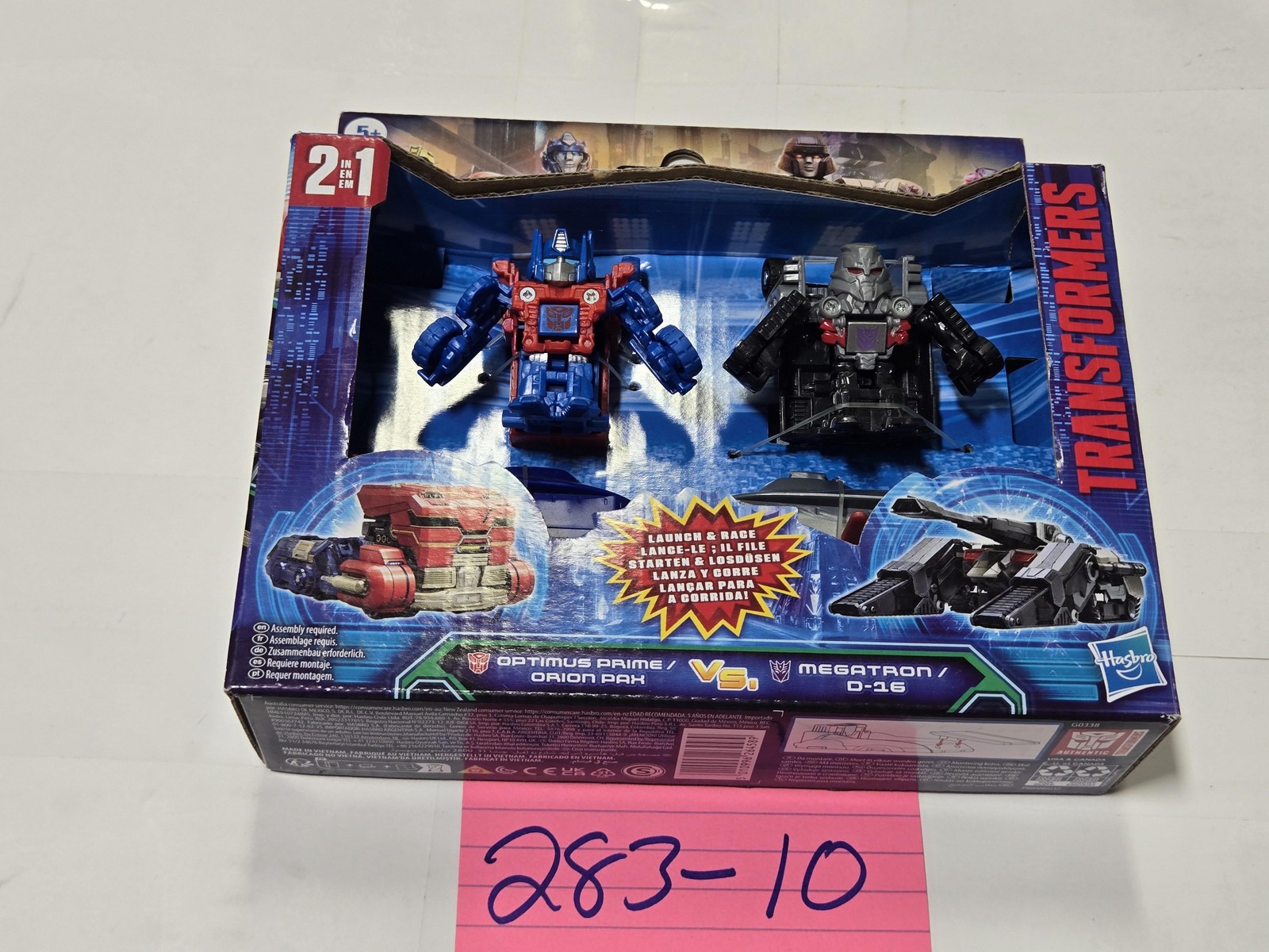 Transformers Optimus Prime Megatron One 2-in-1 Figure Set Hasbro Giocattolo in Scatola Nuovo