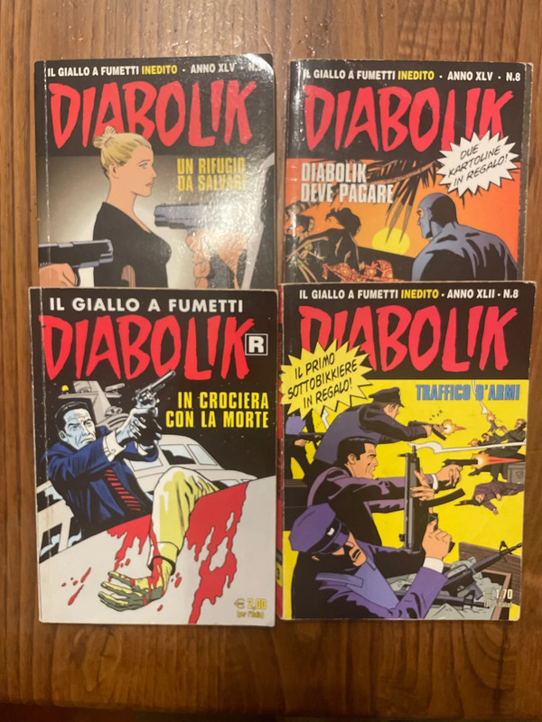 n.4 fumetti Diabolik