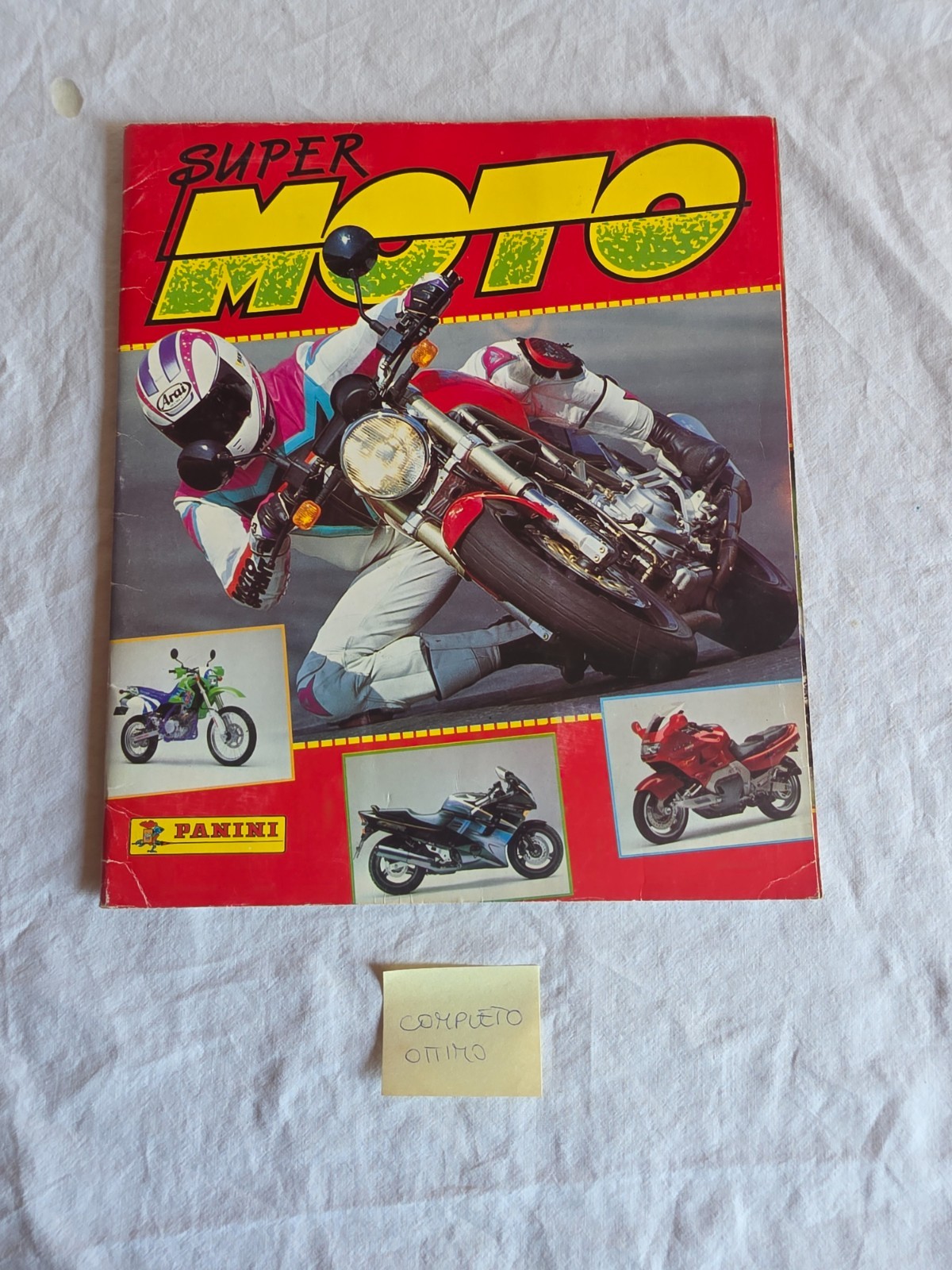 ALBUM PANINI SUPER MOTO 1994 COMPLETO VINTAGE ANNI 90 FIGURINE ADESIVE MOTOCICLI