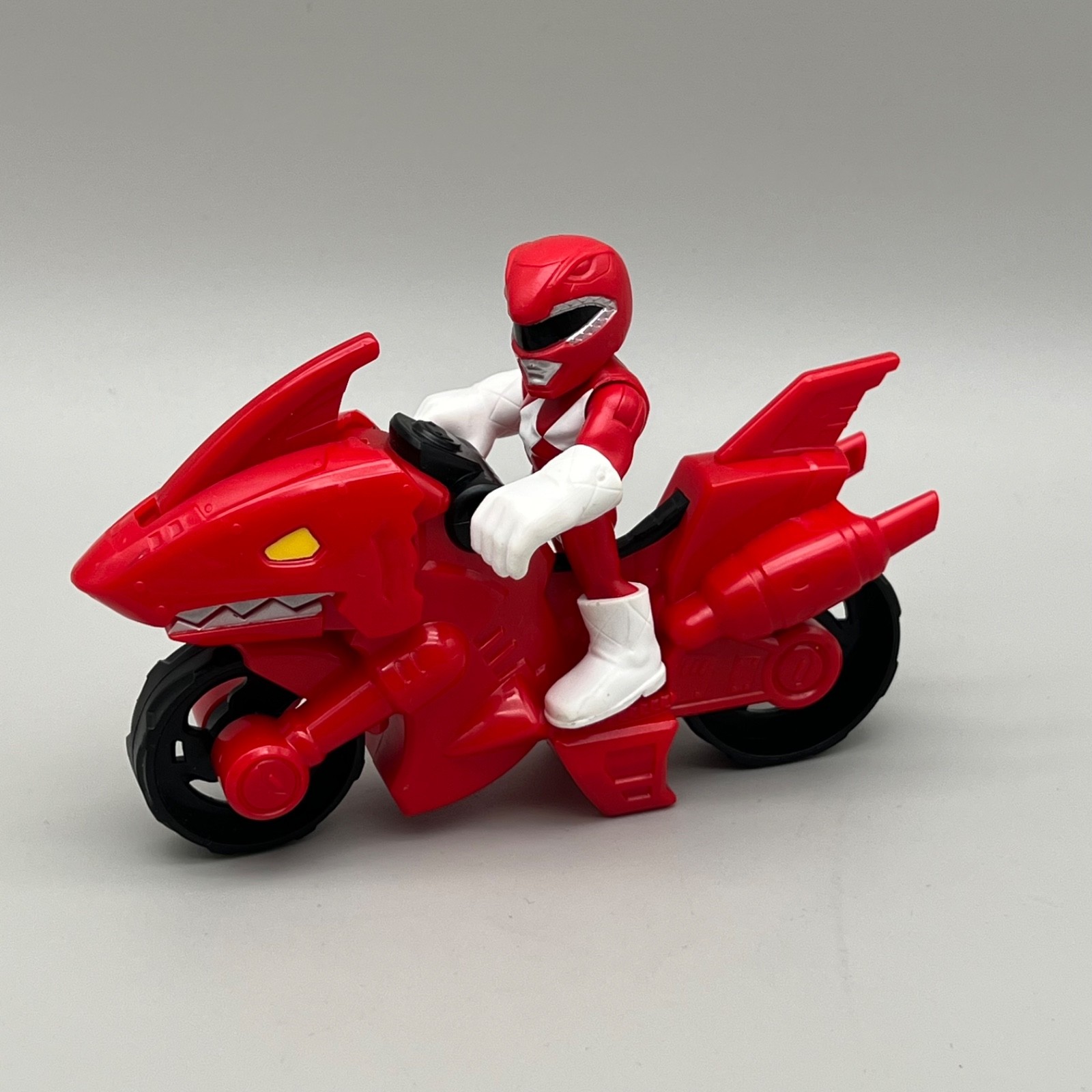 Playskool Heroes Power Rangers Red Ranger & Shark Cycle Modellino Moto 5" #G