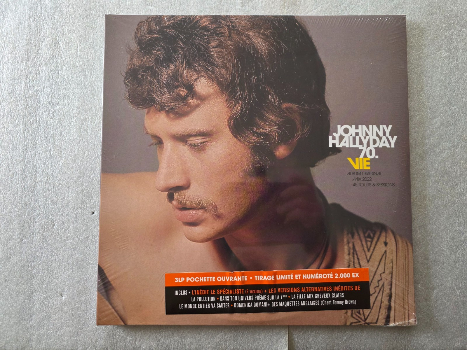 3LP johnny hallyday - vie - mercury 5394567 neuf sceller N° 1322