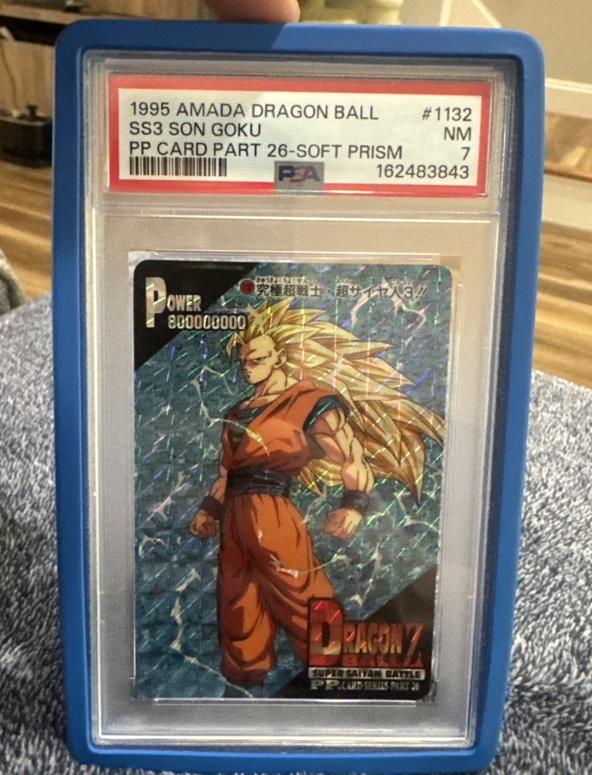 Dragon Ball Z PP 1995 Amada Part 26 Goku SS3 Soft Prism 🔥 POP 1 🔥 RARO🔥 PSA 7