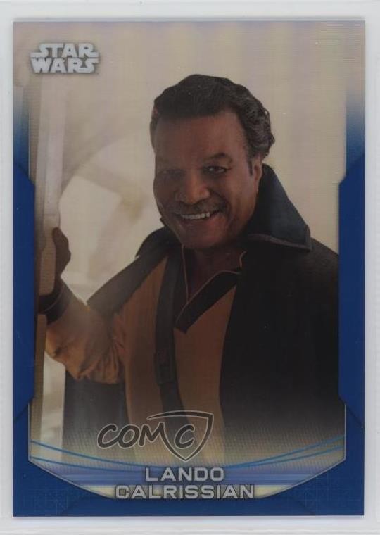 2020 Star Wars Chrome Perspectives rifrattore blu /150 Lando Calrissian #21 wd9
