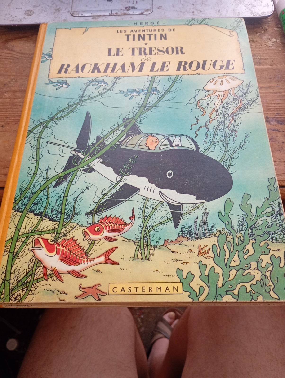 Le trésor de RACKHAM le ROUGE TINTIN HERGE casteman 1958