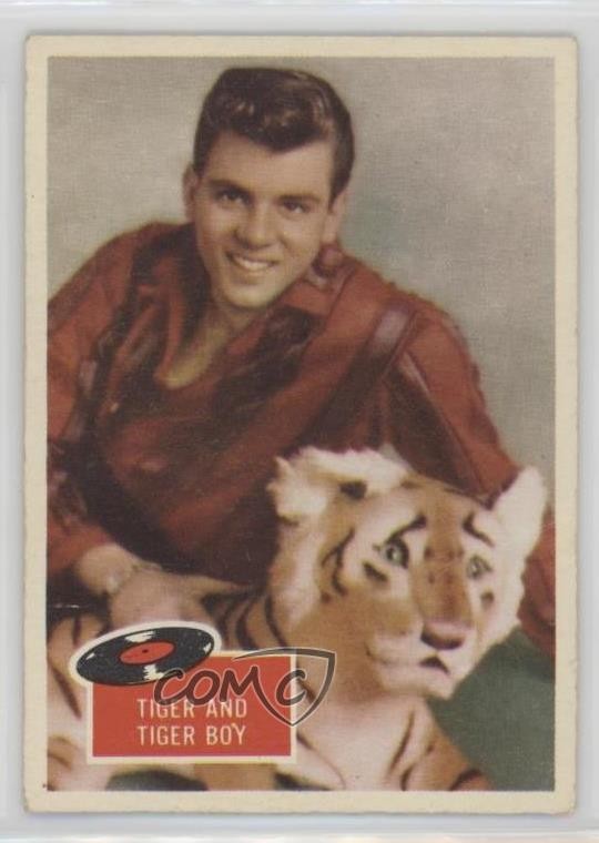 1959 Topps Tell Us Fabian Tiger and Tiger Boy #41 r7z
