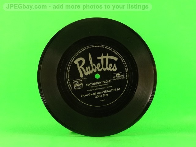 RUBETTES SATURDAY NIGHT (FLEXI DISC) (137) 7" POLYDOR