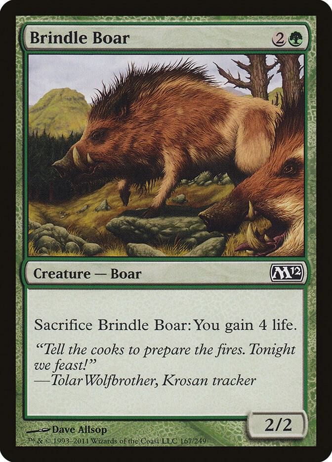 Brindle Boar 167 Magic 2012 (M12) Magic: The Gathering