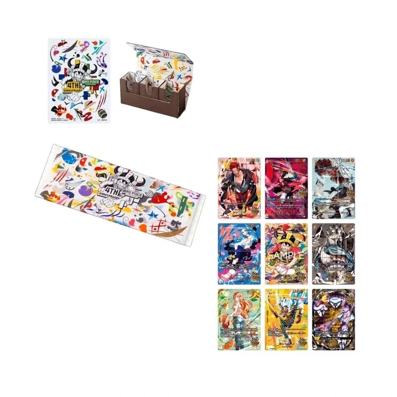 One Piece Card Game 4th Anniversary Set Japanese Box Bandai JP