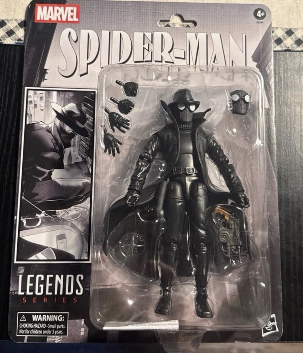 Marvel Legends Modellino Spider-Man Noir Esclusivo Amazon