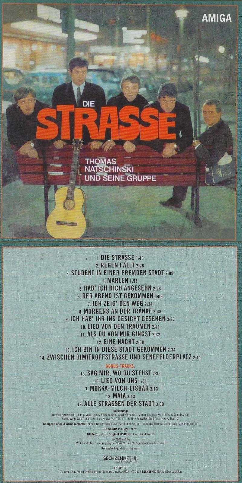 Thomas Natschinski und seine Gruppe "Die Strasse" 14 Songs + 5 Boni! Neue CD!