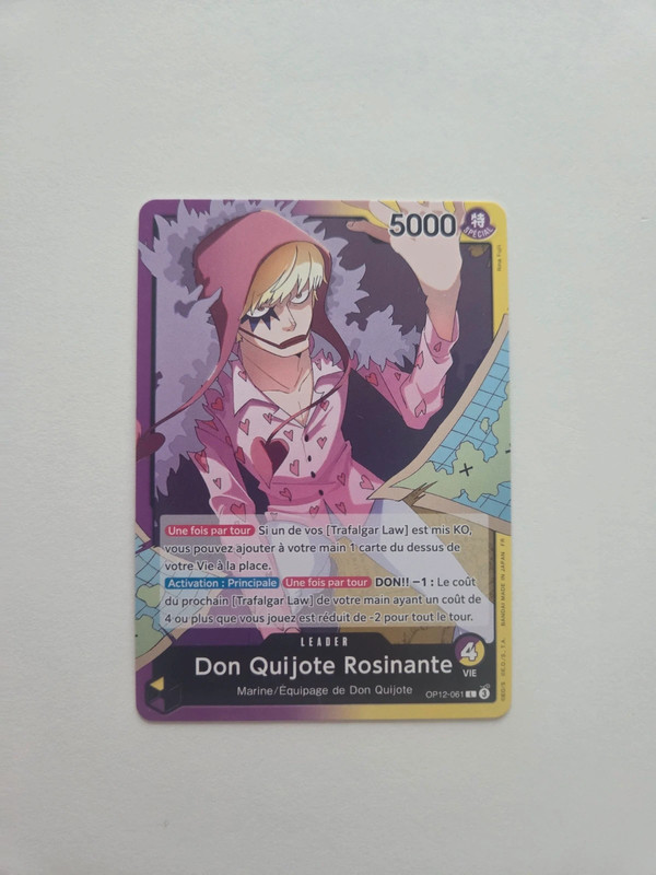 One Piece Don Quijote Rosinante OP12-061 Leader Alternate Art