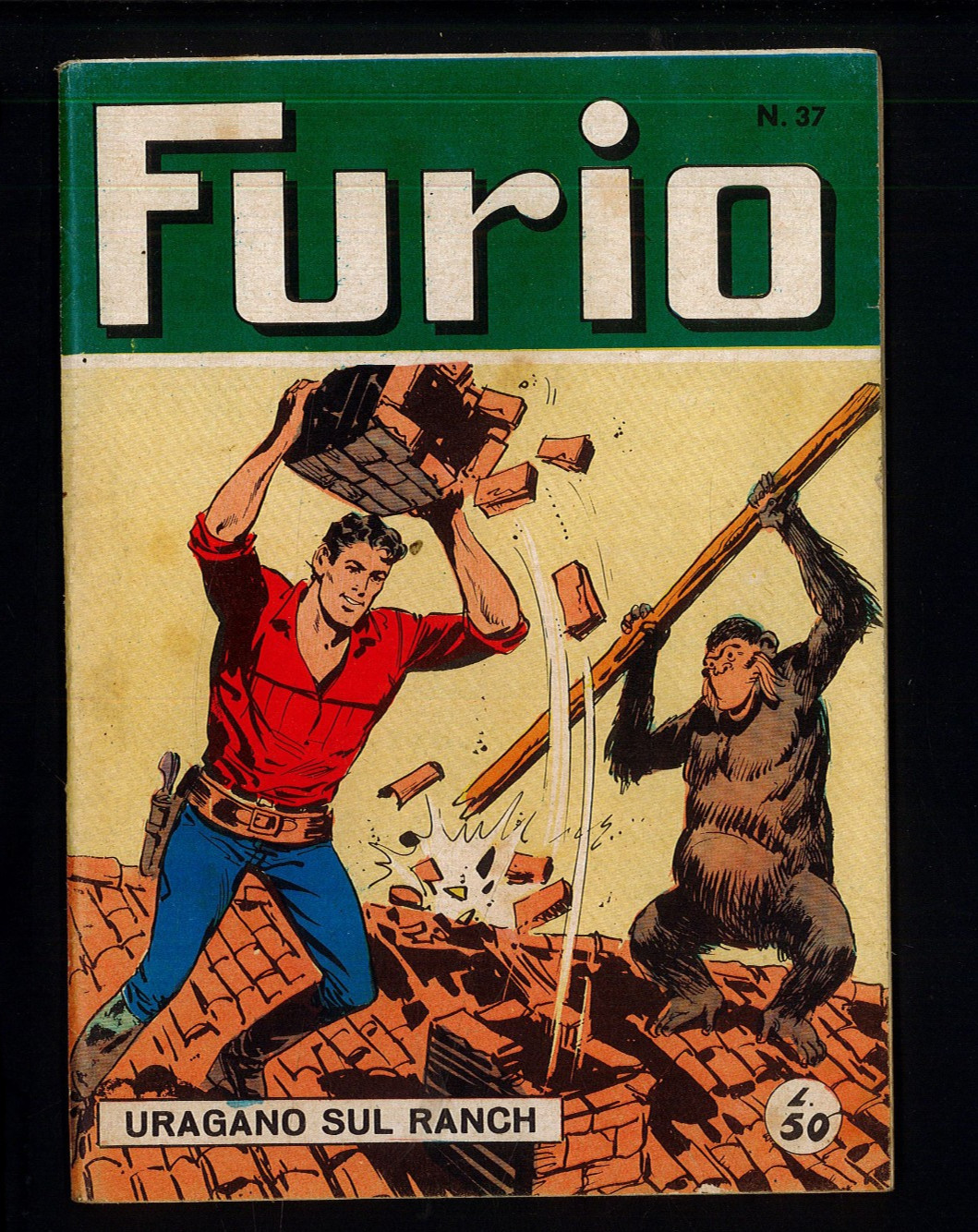 Collana Araldo Furio n.37  "Uragano sul Ranch" Ottimo 1965 ▓