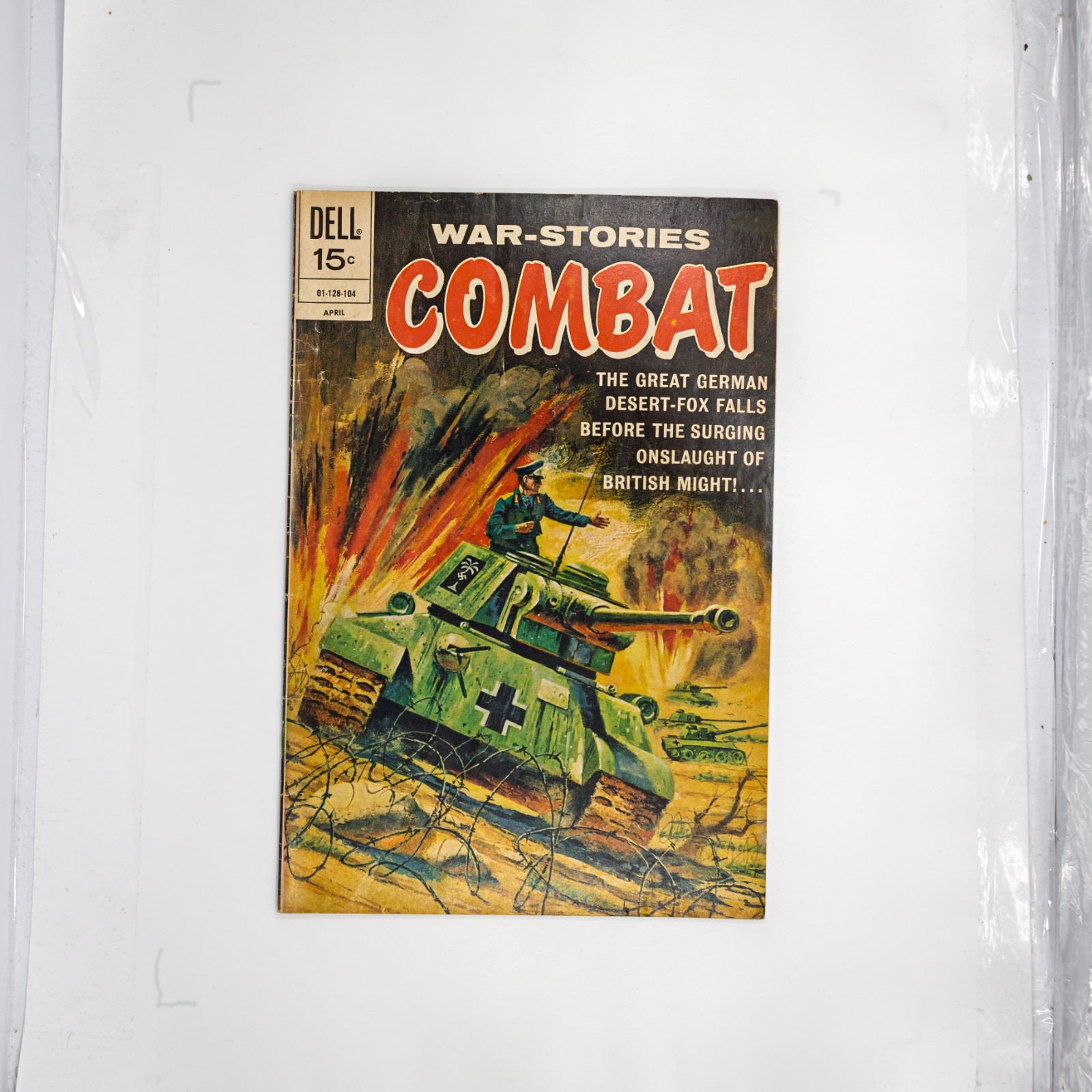 War Stories Combat #5 Dell Comics 1962 Sam Glanzman WWII Rommel North Africa Fin