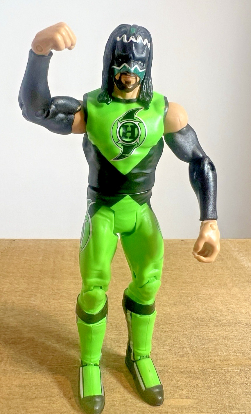 Modellino WWE Mattel The Hurricane Shane Helms Basic Series 5 2010 verde
