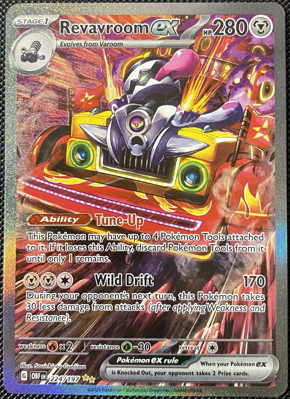 Revavroom ex 224/197 SV03: Obsidian Flames Special Illustration Rare NM Pokémon