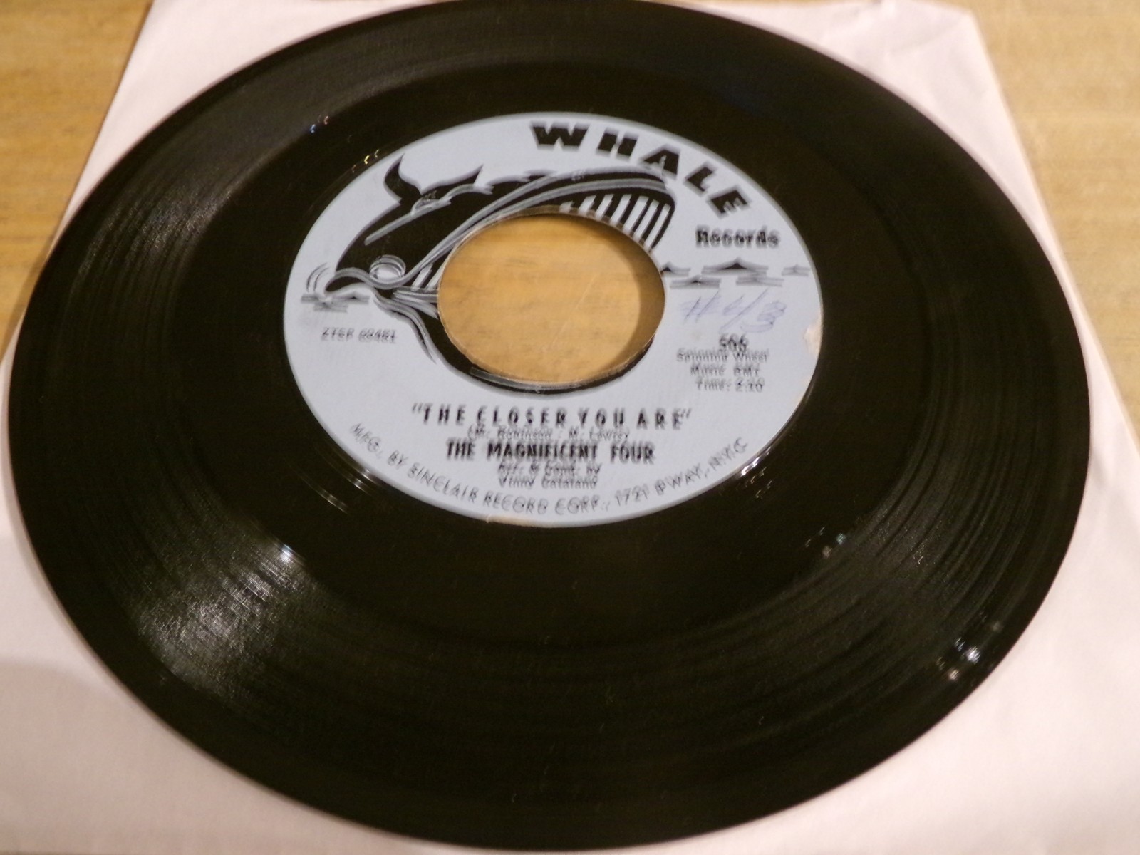 The Magnificent Four 45 - The Closer You Are - Whale 506