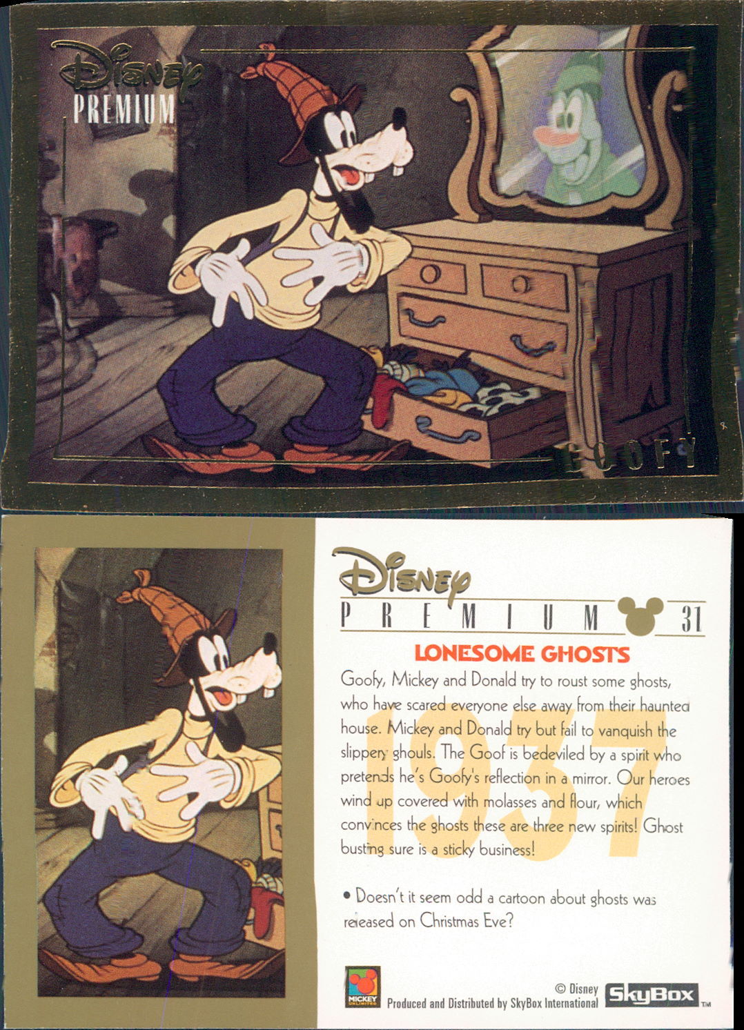 R@R@ ORIGINAL CARD U.S.A.  N. 31* WALT DISNEY-PREMIUM* - N.113- NEW,PERFECT