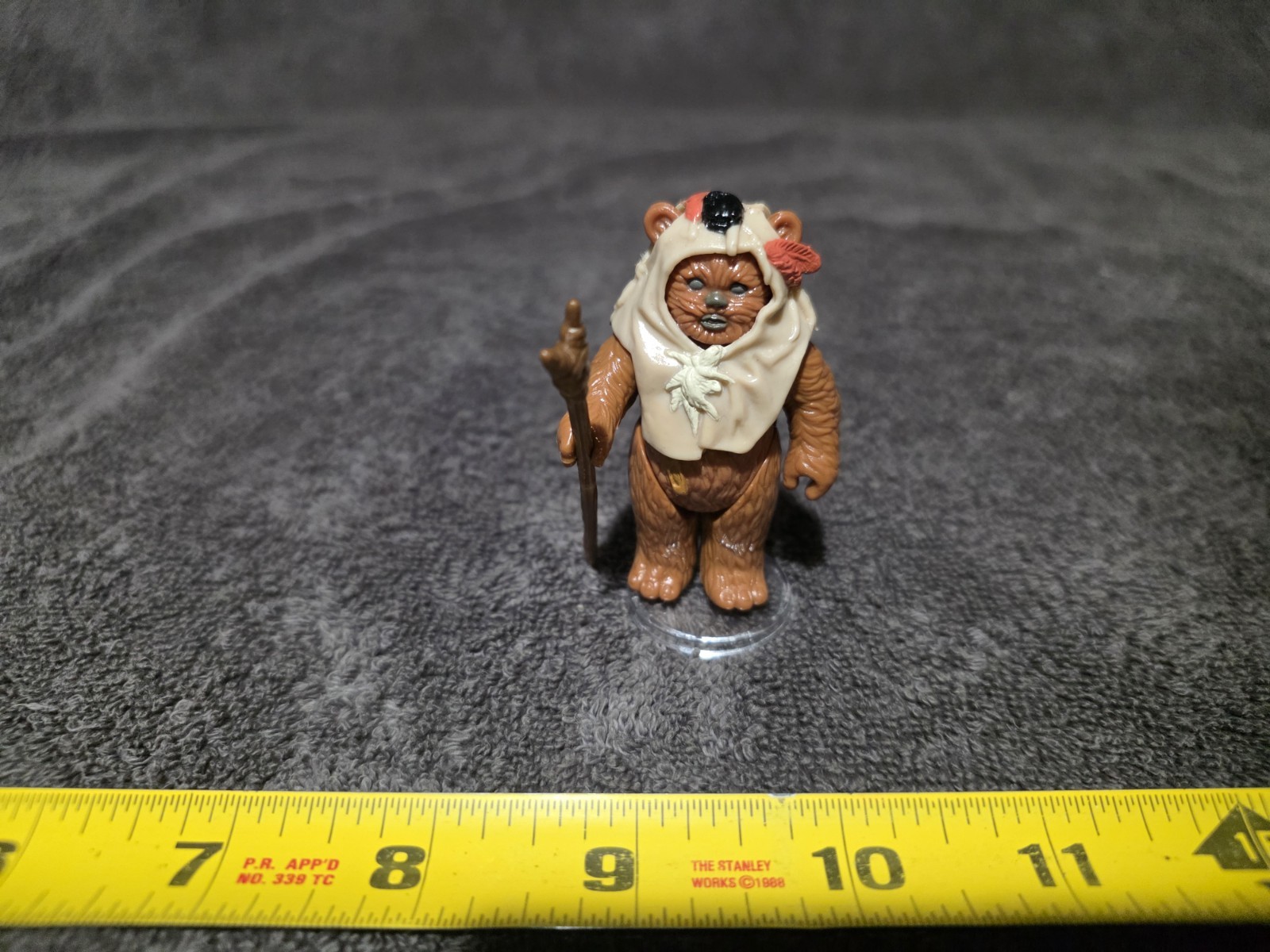 VINTAGE KENNER STAR WARS EWOK PAPLOO COMPLETE ORIGINAL 1985  LAST 17