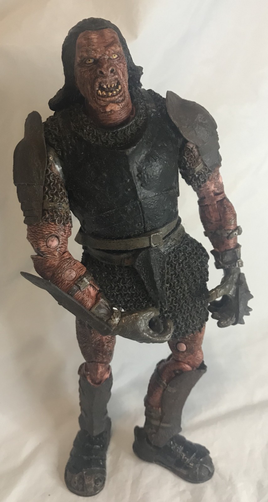 Modellino Toy Biz LOTR Two Towers Ugluk Uruk-hai 6" 2002 sciolto