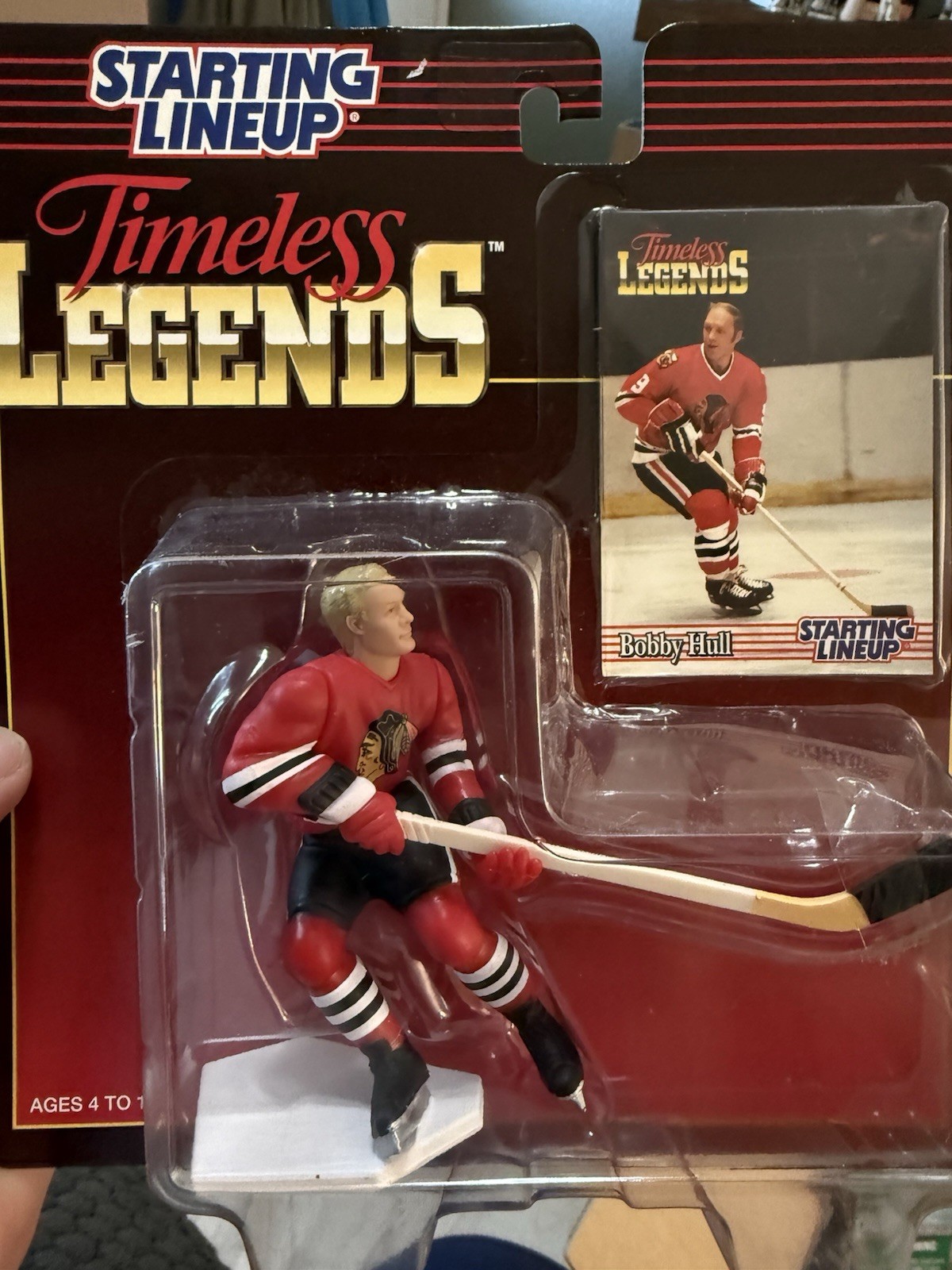 1995 Starting Lineup Timeless Legends Bobby Hull Chicago Blackhawks