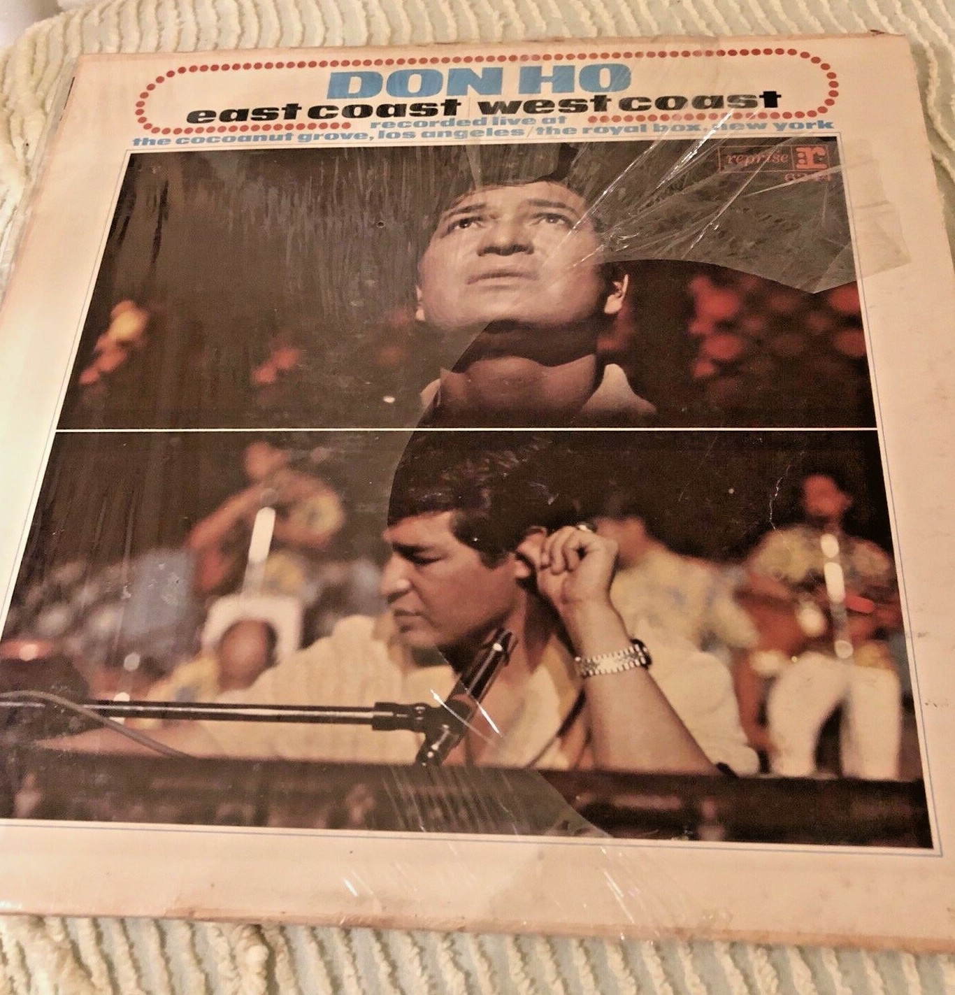 Don Ho Vintage Vinyl East Coast West Coast- Hawaiian Music Plastic On Cover