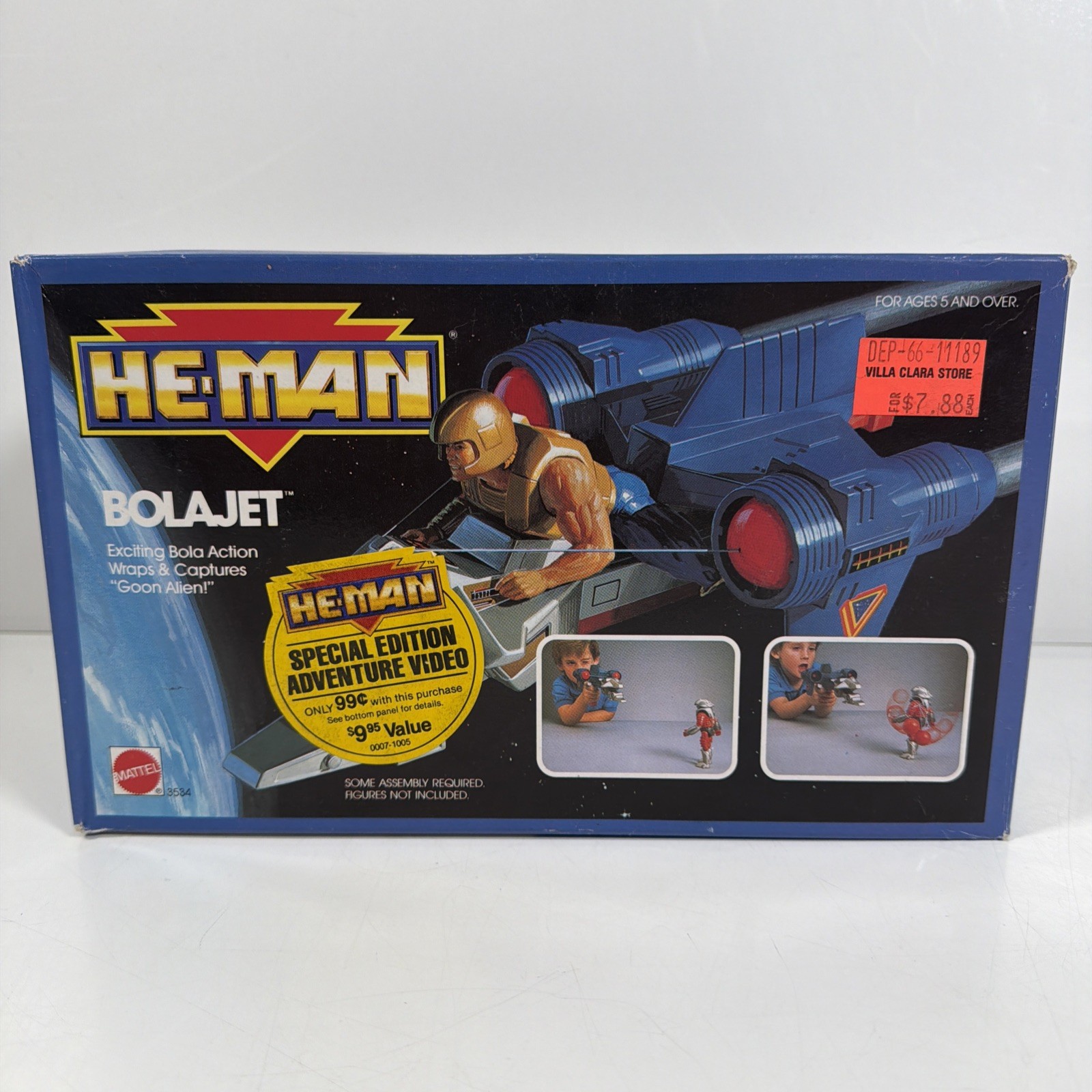He-Man - The New Adventures Bolajet  - MOTU 3534 Mattel 1989 Rare New Sealed
