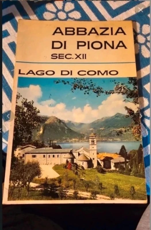 Abbazia di Piona Sec. XII Lago di Como – Guida Storica Illustrata d'Epoca con Mappa