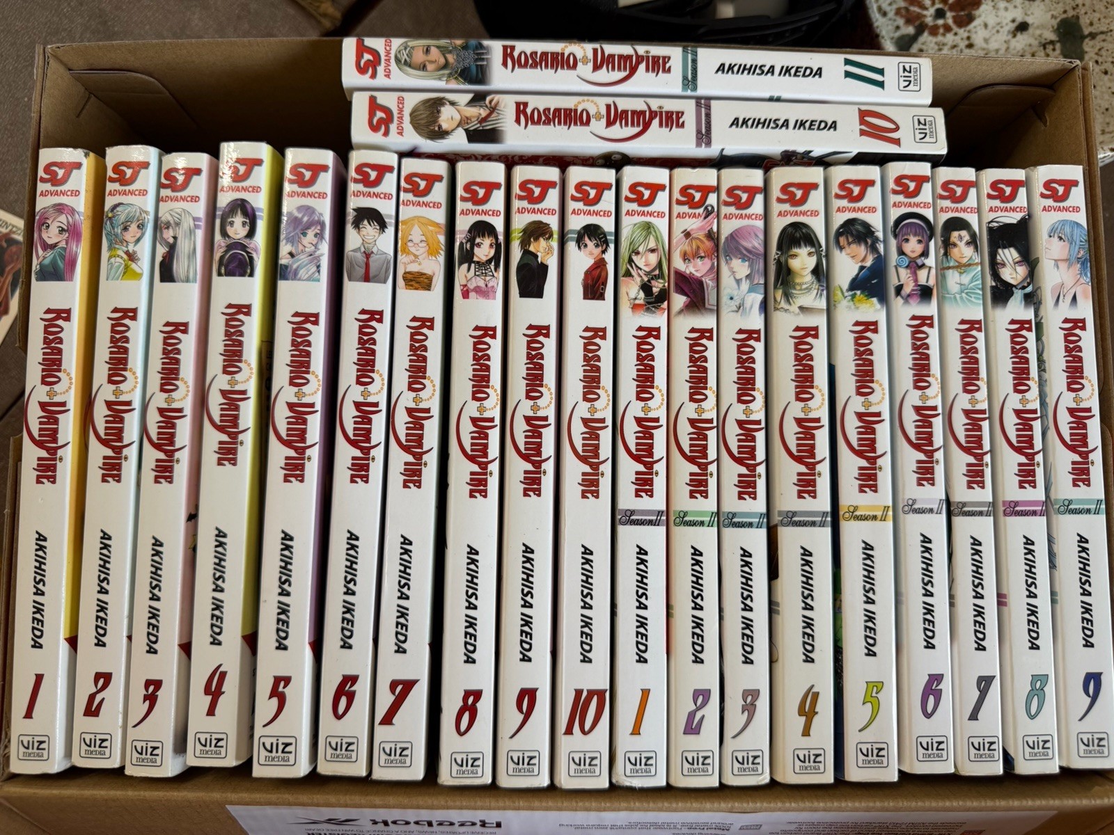 Rosario + Vampire Manga Stagione 1 Vol 1-10 e Stagione 2 Vol 1-11 Entrambe le Stagioni
