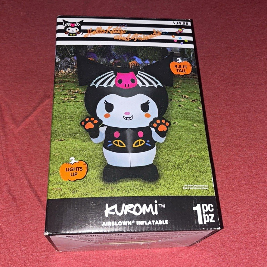 Hello Kitty and Friends Kuromi Inflatable Figure Lights Up 4.5 ft never opened