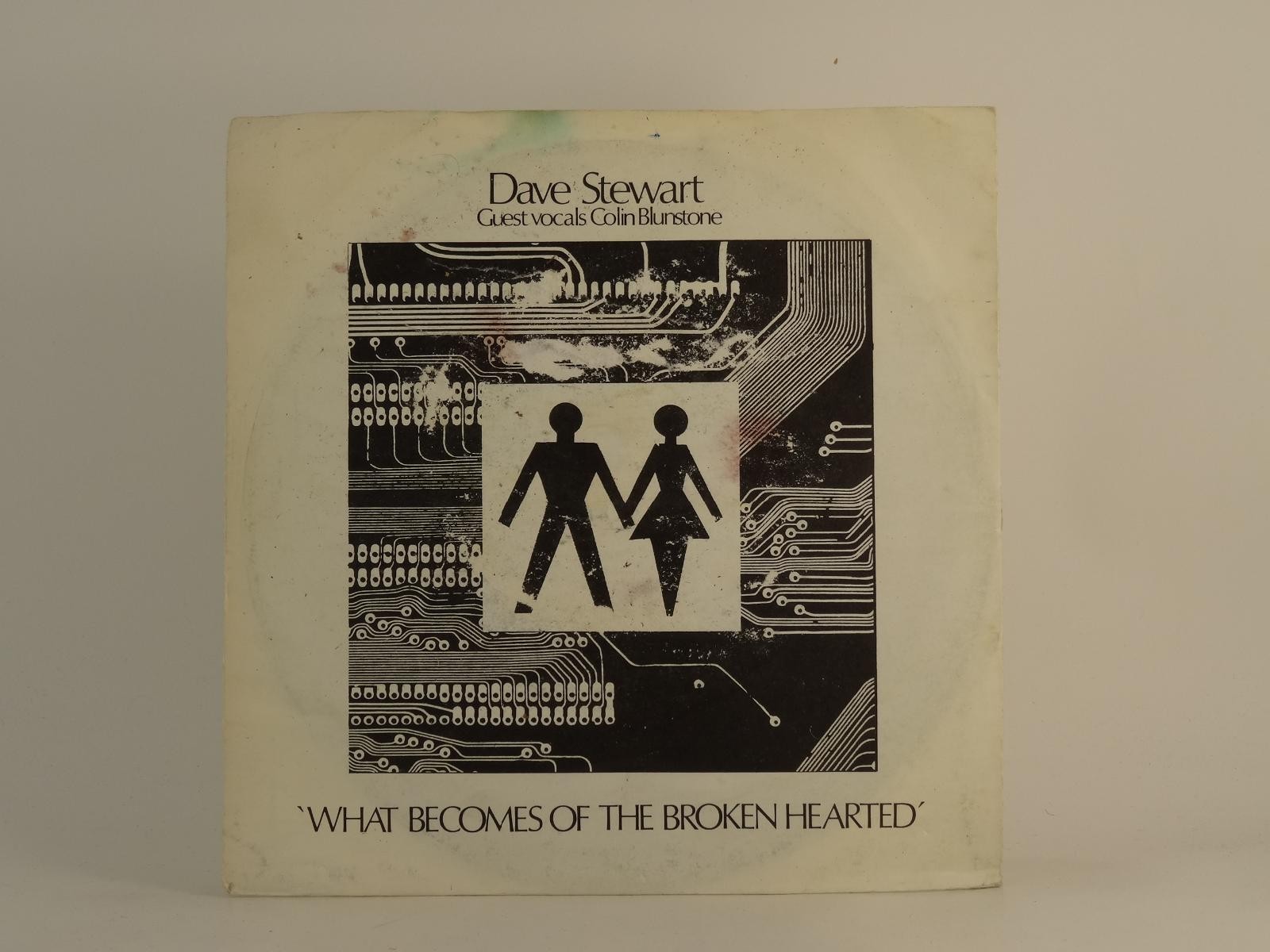 DAVE STEWART WHAT BECOMES OF THE BROKEN HEARTED (82) 2 Track 7" Single including