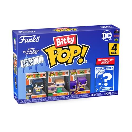 71314 - DC COMICS - FUNKO BITTY POP VINYL FIGURE - BATMAN ADAM WEST (4PK)