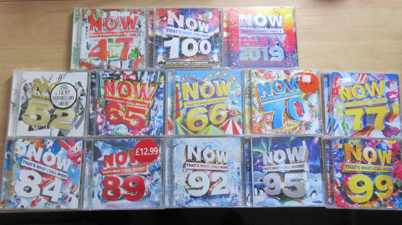 NOW 100,99,95,92,89,84,77,70,66,65,52,Party,47 *26 CDs* 573 TRACKS!*