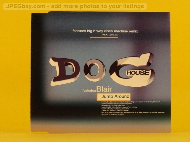 DOG HOUSE FT BLAIR JUMP AROUND (L84) 4 Track CD Single including Picture Sleeve 