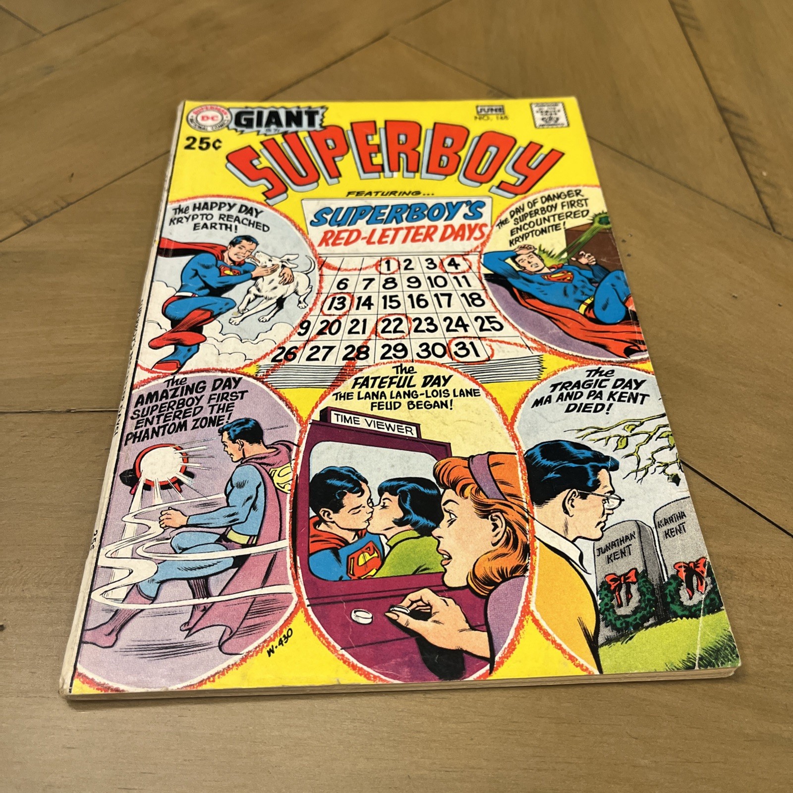 Superboy #165 (DC, 1970) Giant-Size / Reprint 1st Appearance Krypto ~ VG