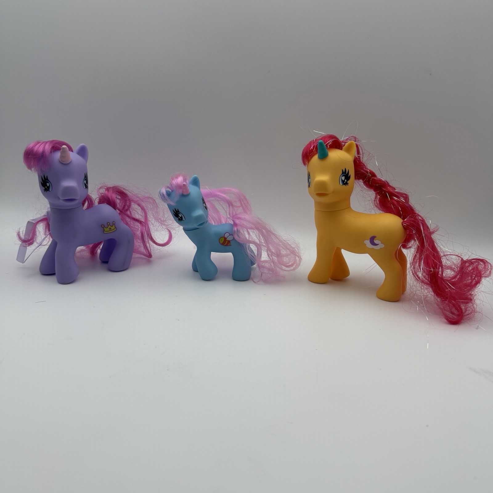 My little Pony Unicorn 2 large Gi-G0 Wonderland 9”tall Purple & White 1 Small
