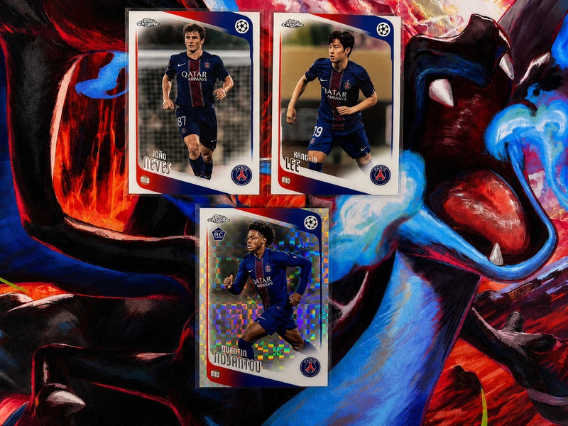 Topps Chrome UCC 2025/26 Lot 3 Cartes PSG