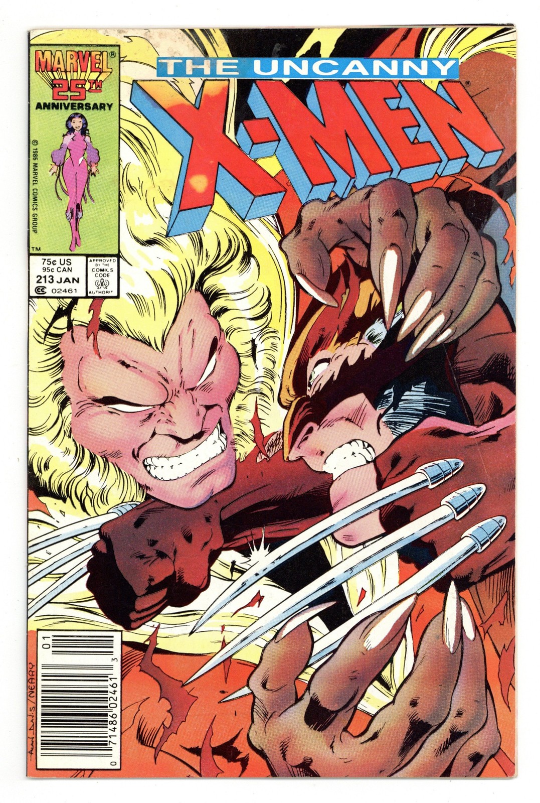 Uncanny X-Men #213N VG 4.0 1987