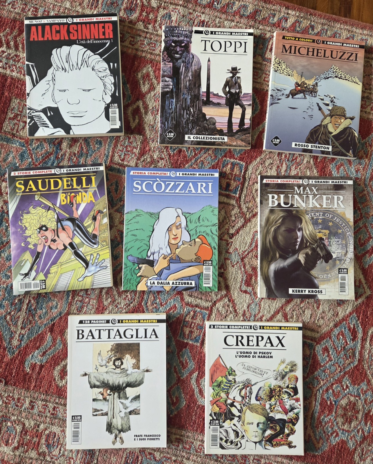 I GRANDI MAESTRI - EDITORIALE COSMO TOPPI ,BATTAGLIA, MUNOZ, MICHELUZZI, CREPAX