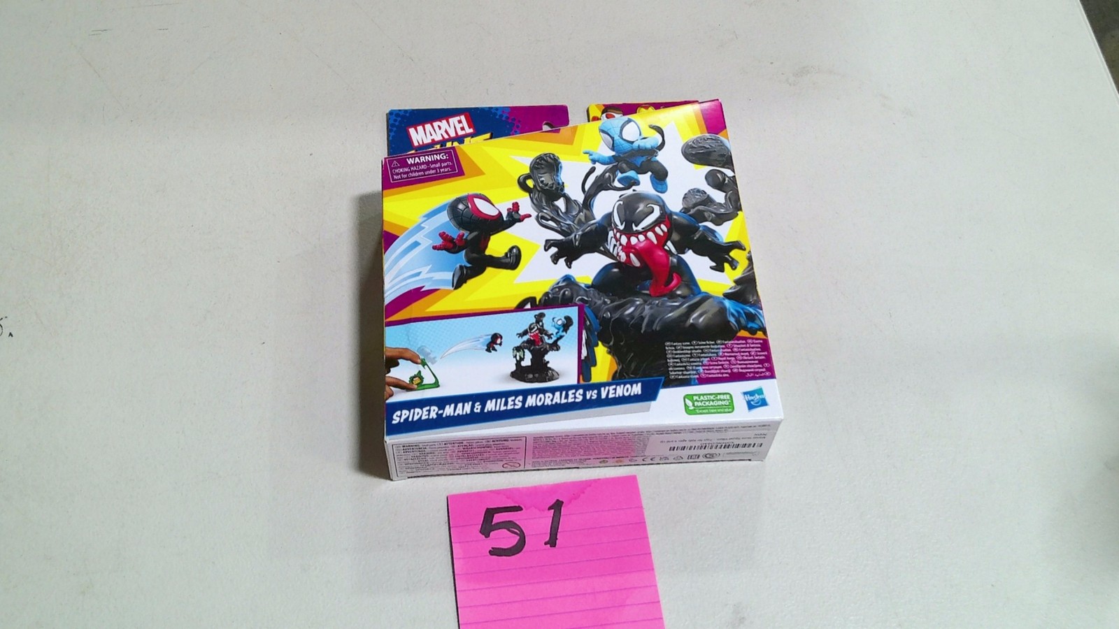 Marvel Spider-Man Miles Morales Vs Venom Hasbro Set Giocattolo in Scatola Multicolore