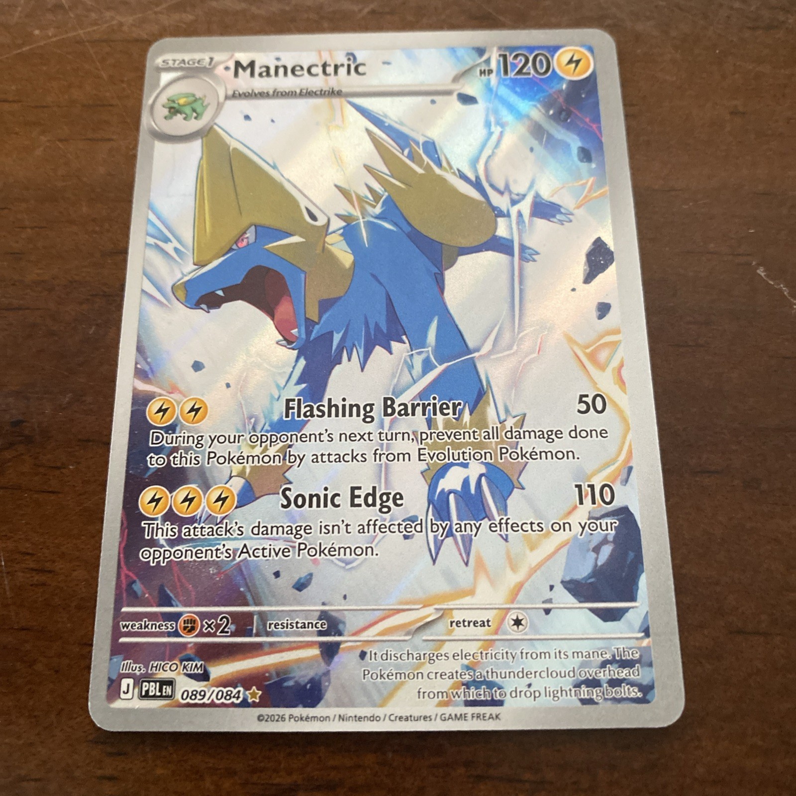 Manectric #089/084 Holo - ME05: nero pece