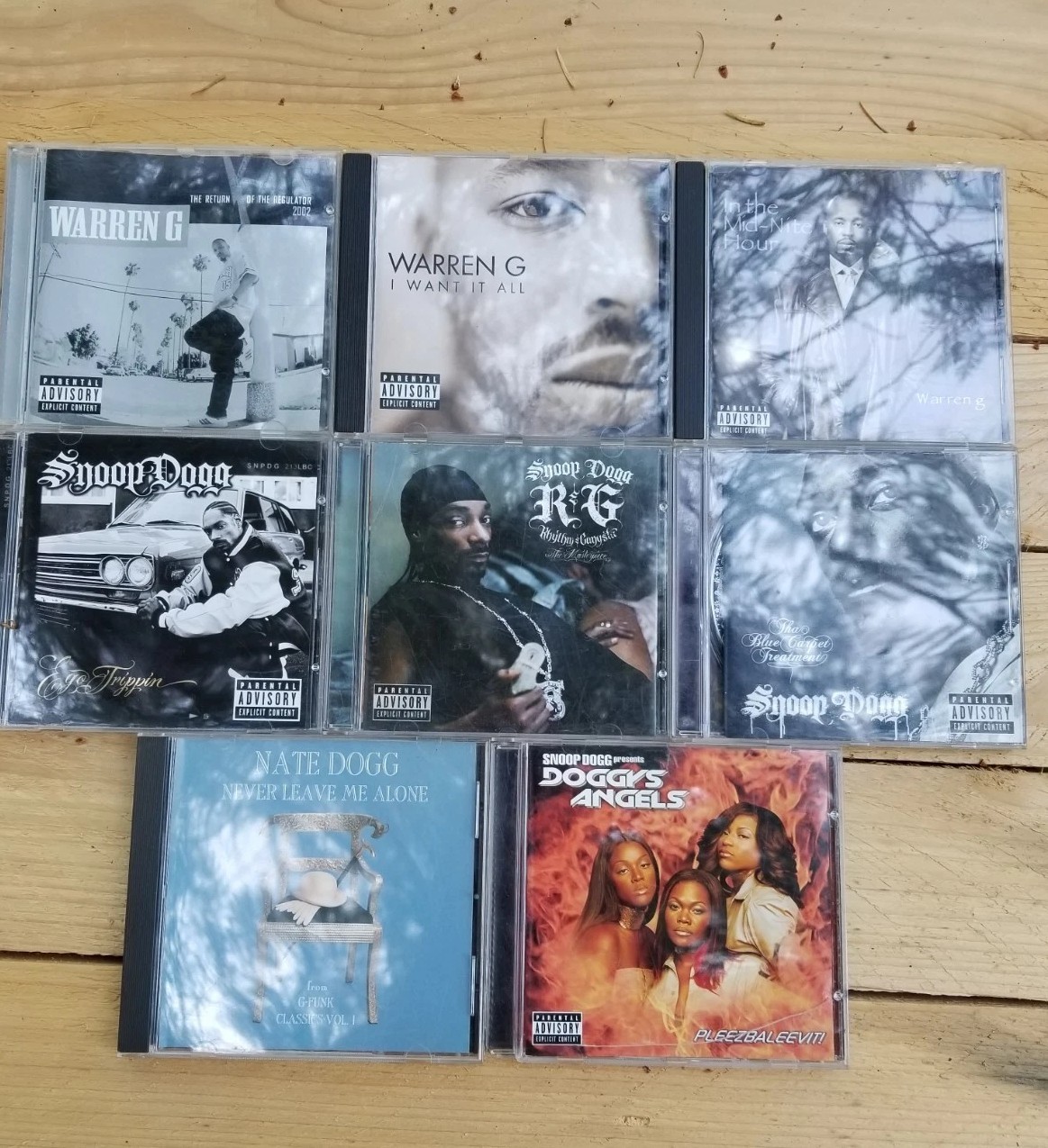 Music CD Lot West Coast G Funk Rap Snoop Dogg Warren G Nate Dogg Doggys Angel's 