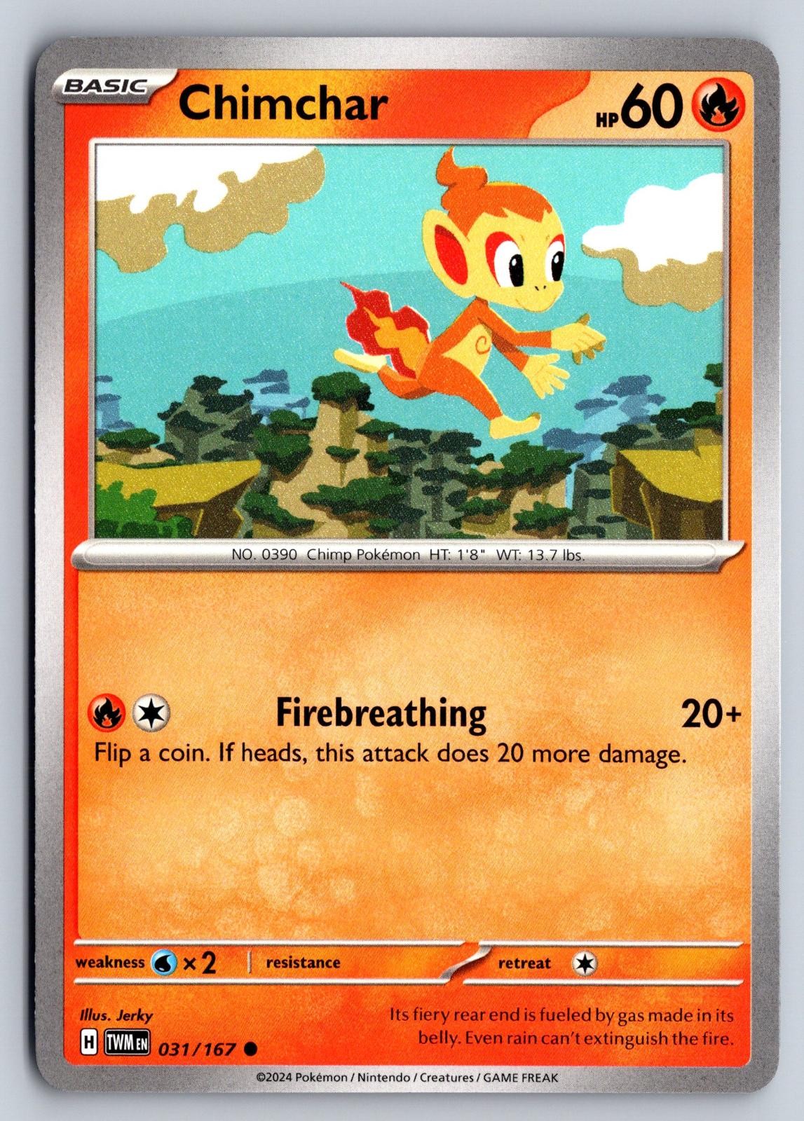 Chimchar 031/167 Maschera del Crepuscolo Pokemon a scatti